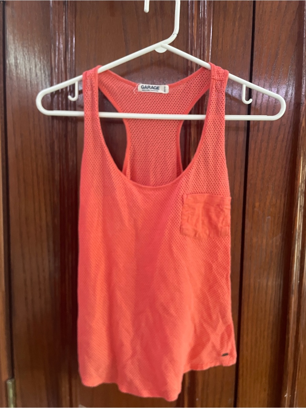 Garage Women's Coral Mesh Racerback Tank